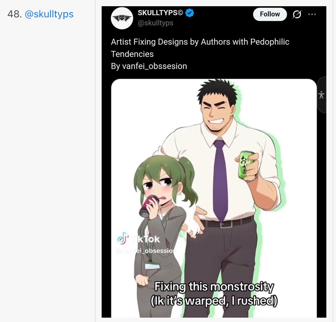 HARDGORESUN's tweet photo. They involved some random guy who just reposts video from tiktok on here and nothing else, just goes to show how lobotomised these people are. https://t.co/C0N4XZpQ9k