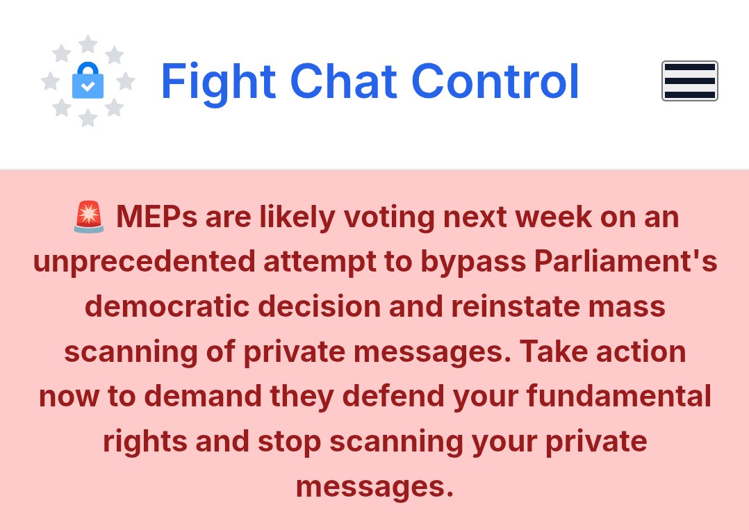 NXT4EU's tweet photo. Chat Control is BACK! 

@EPPGroup wants to destroy Europe's democracy by establishing a mass-surveillance system, again.

Europeans do not want this! https://t.co/lbC0nFLnWa