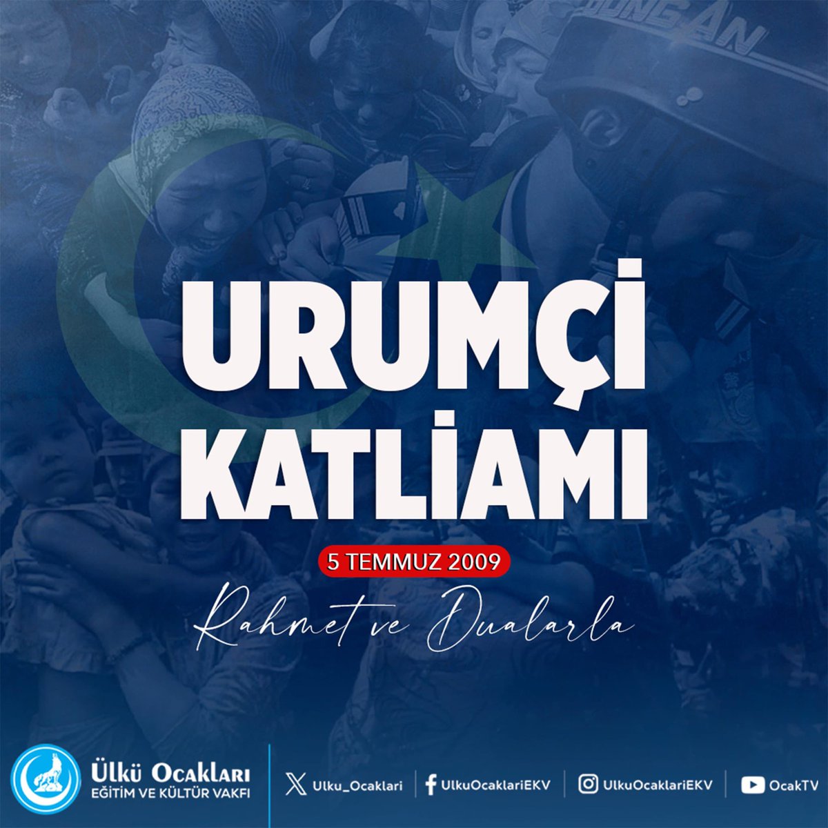 adanauoab's tweet photo. Doğu Türkistan'ın Başkenti Urumçi'de Çin tarafından katledilen Uygur Türk'ü kardeşlerimizi rahmet ve dualarla anıyoruz.
Ruhları şad, mekanları cennet olsun.

@ayyildirim1 https://t.co/Kyfhhp507L
