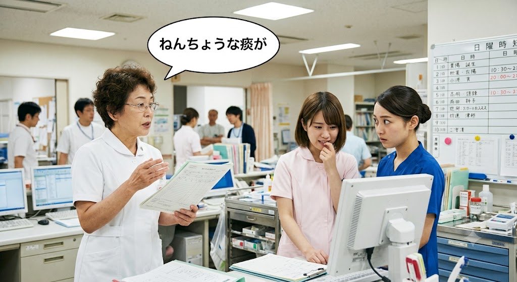 yuru_care_nurse's tweet photo. お局「ねんちょうな痰が...」
Ns「ねんちゅうだけど、、、怒るかもしれないから、スルーしよう」

間違いを誰からも指摘されなくなったら終わり。謙虚な姿勢は大事だと思ってます！ https://t.co/9P5RvUBVlw
