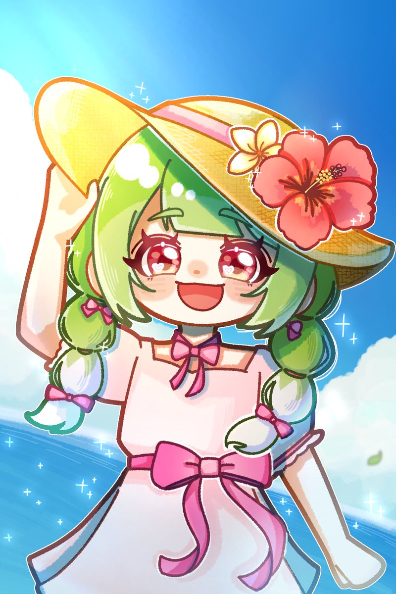 Neg_isp's tweet photo. 夏キタ🤩🌺👒 https://t.co/XwxNMQRiyb