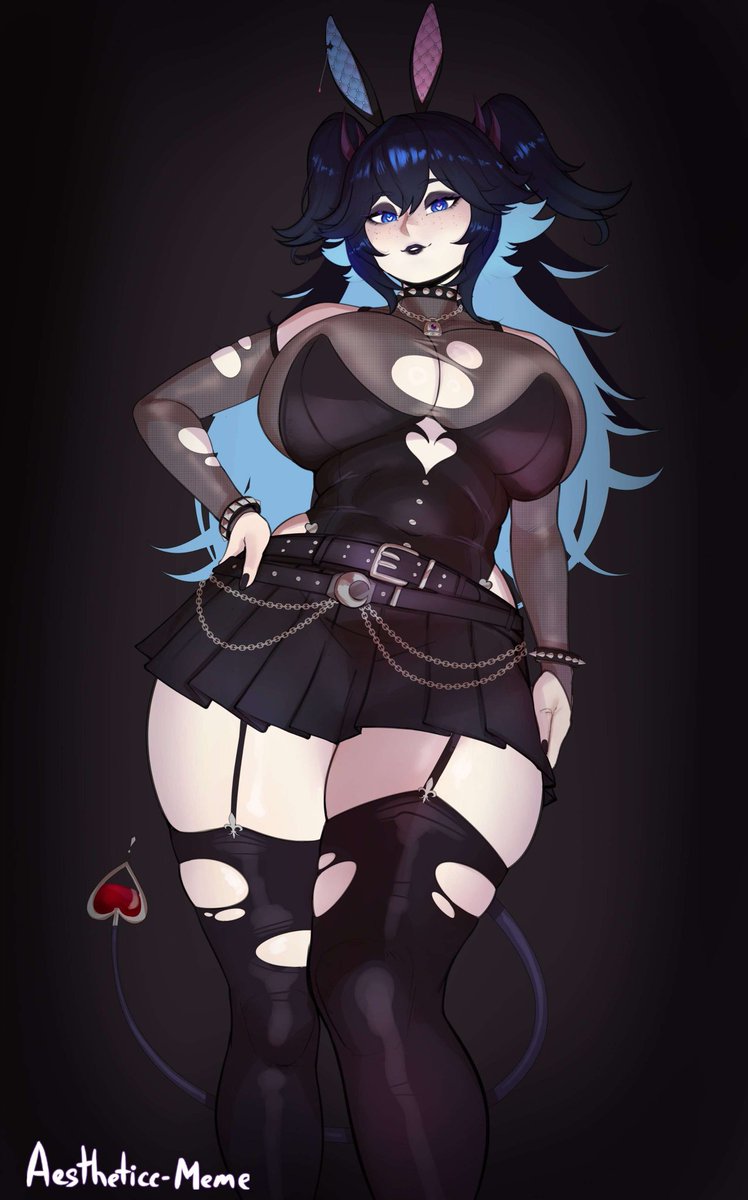 CuteCharmBunny's tweet photo. Dressing a little differently today. Hope you love the look, [reader]~ ♥︎ https://t.co/df1Ge5txbw