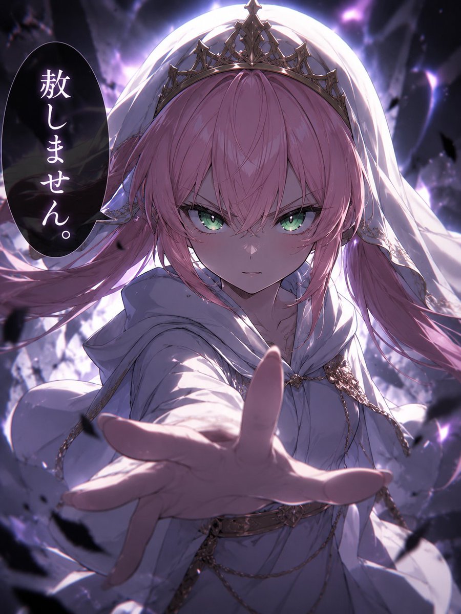 tymil_e's tweet photo. 気持ちの良い日の、気持ちの良い朝に、闇属性な聖女をお届け。え、どうせ雨でしょ？　#てみ絵 https://t.co/we5f7PqYHj