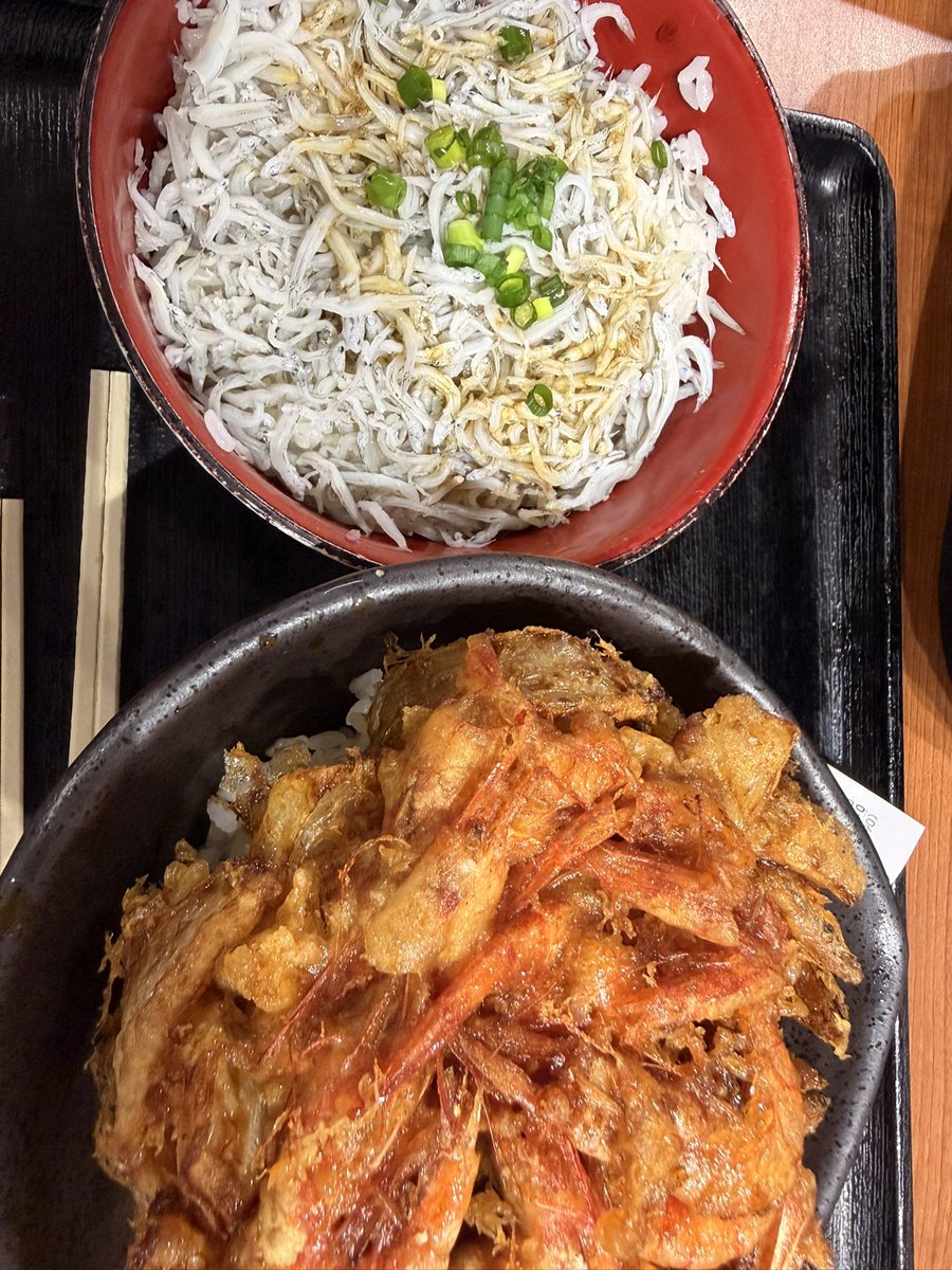 masayan6912's tweet photo. ぽんぽんいっぱいすぎて疲れました
鶏もも焼き鳥たれ
エビかき揚げ丼
しらす丼 https://t.co/7zMESLfNKJ