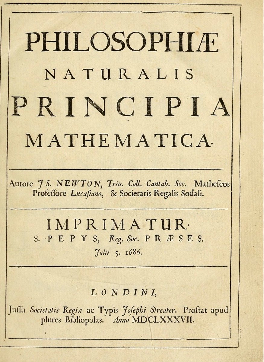 ricard_simo's tweet photo. Un dia com hui ,de l’any 1687, es va publicar Philosophiae Naturalis Principia Mathematica d’Isaac Newton.
No podem entendre-la sense la tasca del seu editor Edmund Halley, sí el del cometa. https://t.co/cM3Dz5Gcm0