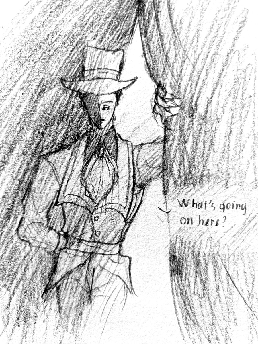 Beelud_'s tweet photo. Me after reading Columbina's AMA.

#oc #art #thefeakcircus #oc #tickettaker #columbina #charxoc https://t.co/bBvGA3kbiW