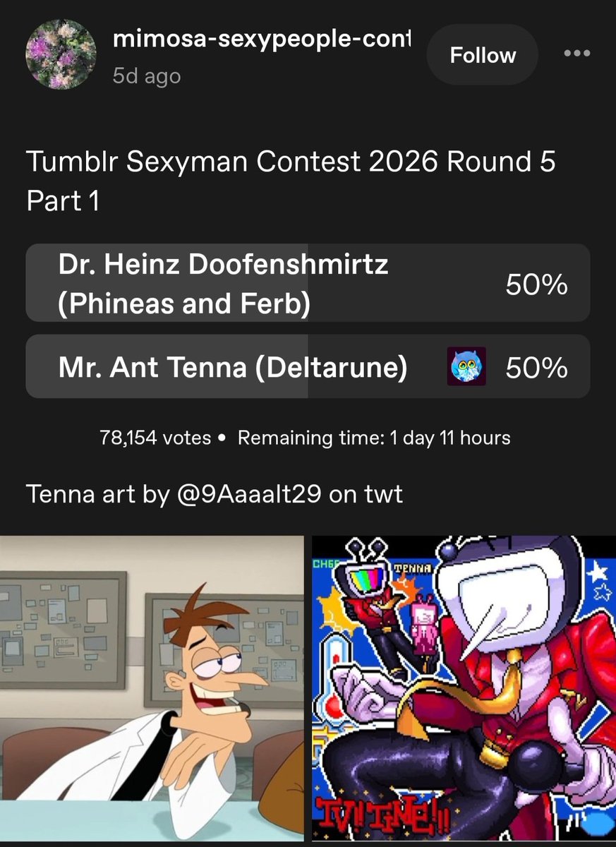OwlGams's tweet photo. NECK AND NECK, VOTE FOR TENNA GO GO GO https://t.co/gMene5yr8A https://t.co/DEcB4CR7Jr