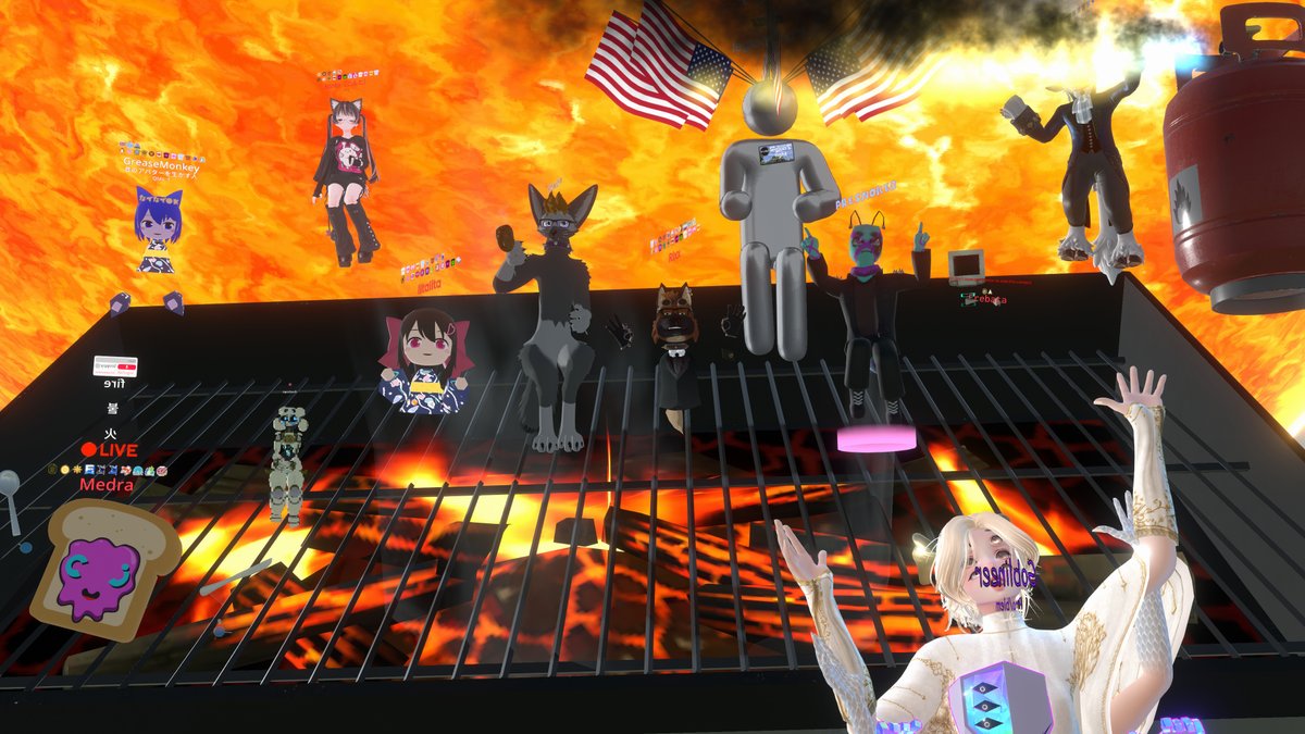konto250's tweet photo. #Resonite
2026-07-05 本日の #CreatorJam は、That's Hot 「熱さ」や「ホットな雰囲気」をテーマにしたワールドを作りましょう、ということで熱そうなものを並べました https://t.co/6c1mmLc88M