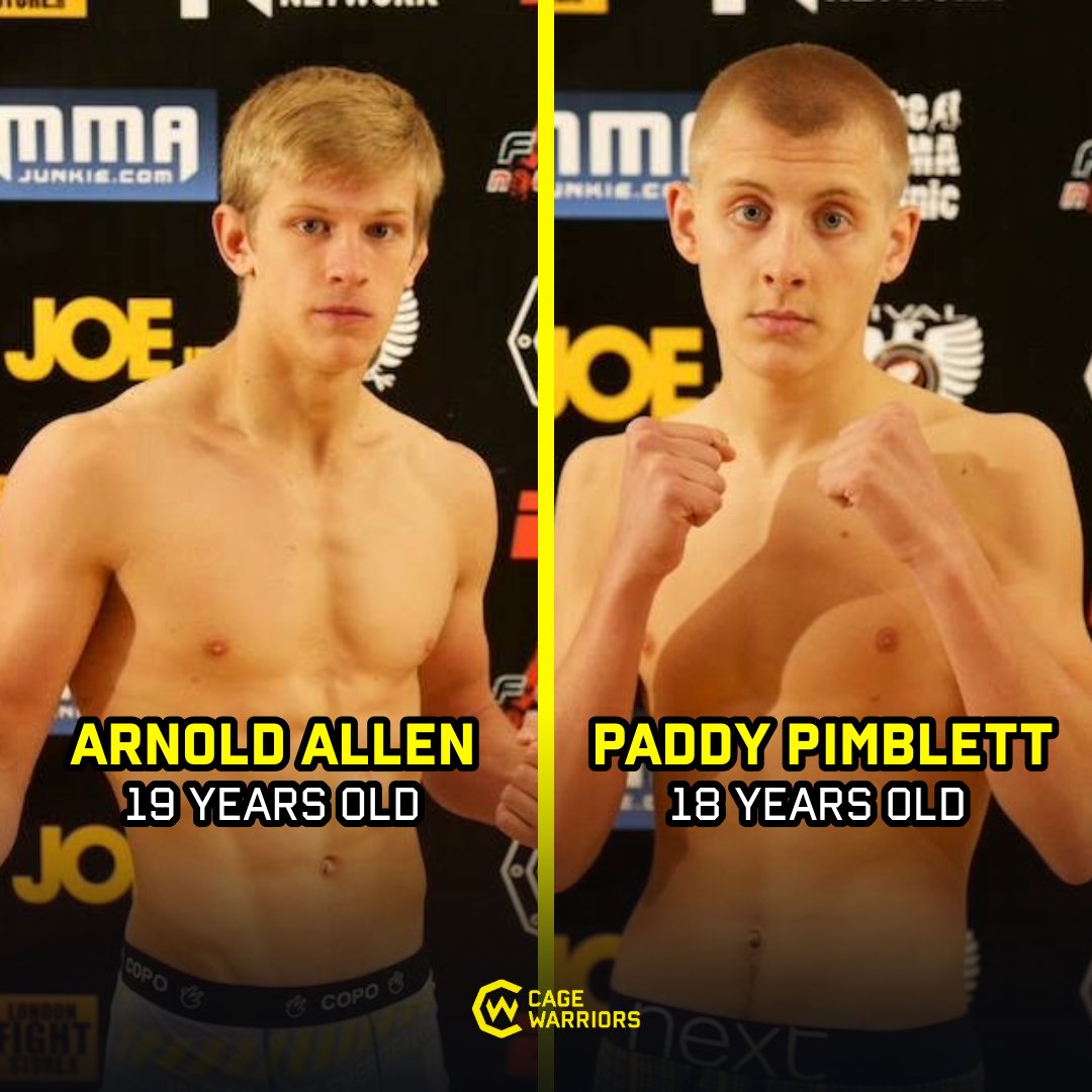 CageWarriors's tweet photo. Baby Faced Fighters 👶👊

#OnThisDay in 2013, Arnold Allen and Paddy Pimblett weighed-in ahead of their Cage Warriors debuts! https://t.co/kGqd49IAa2
