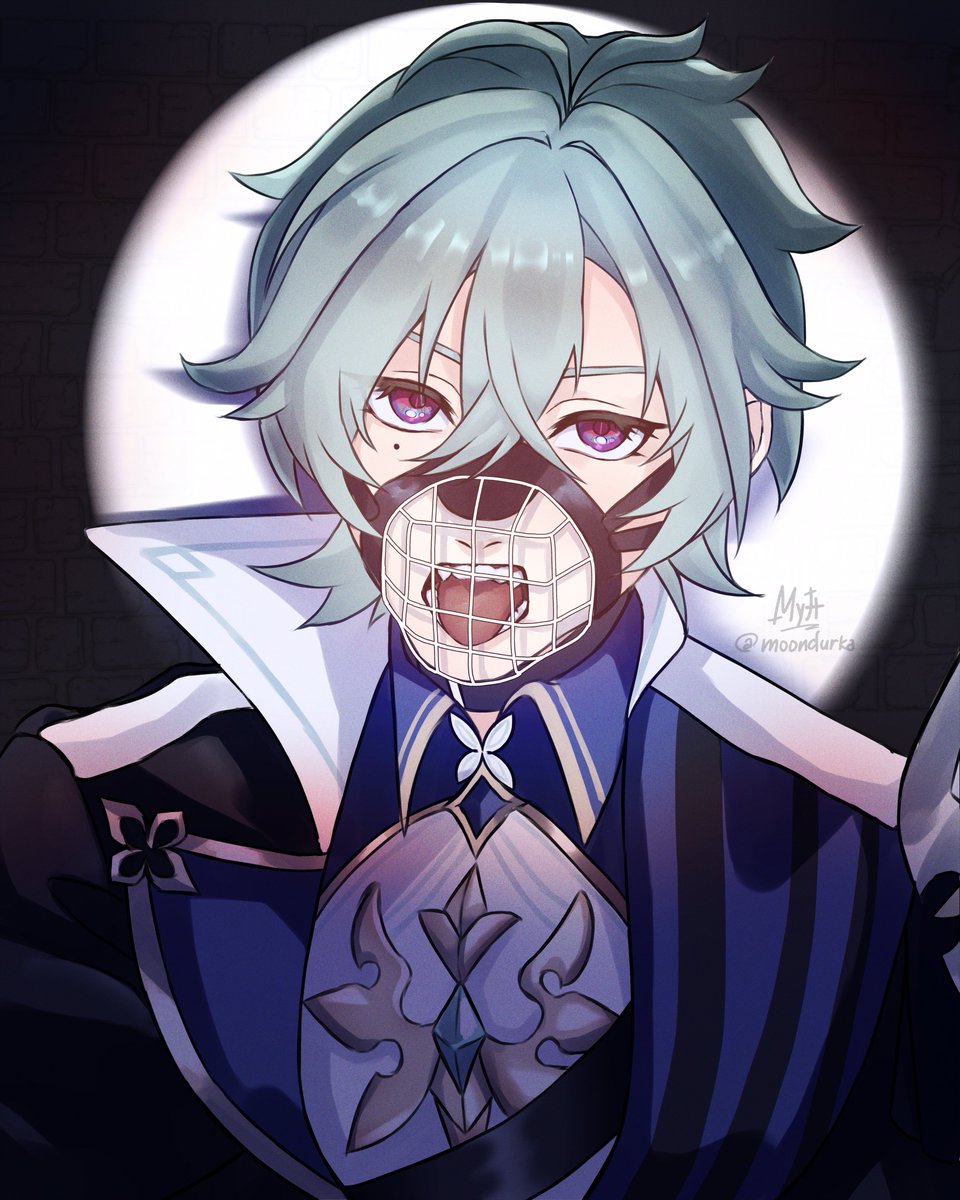 moondurka's tweet photo. Say no more. #Lohen in a muzzle
#GenshinImpact https://t.co/G7t7bRRzxR