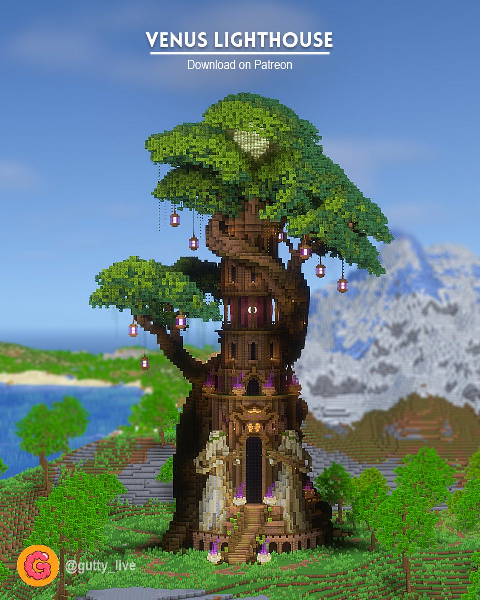 Gutty_Live's tweet photo. The Venus Lighthouse is the 3rd in the elemental lighthouse series inspired by the GBA game Golden Sun. Built w/ @GraySun8151 

💖 Like and follow for more build ideas!
💽 Downloads available on Patreon (link in bio) #Minecraftbuilds #minecraft建築コミュ #Minecraft #minecraftart https://t.co/ZAt2NVWAsH
