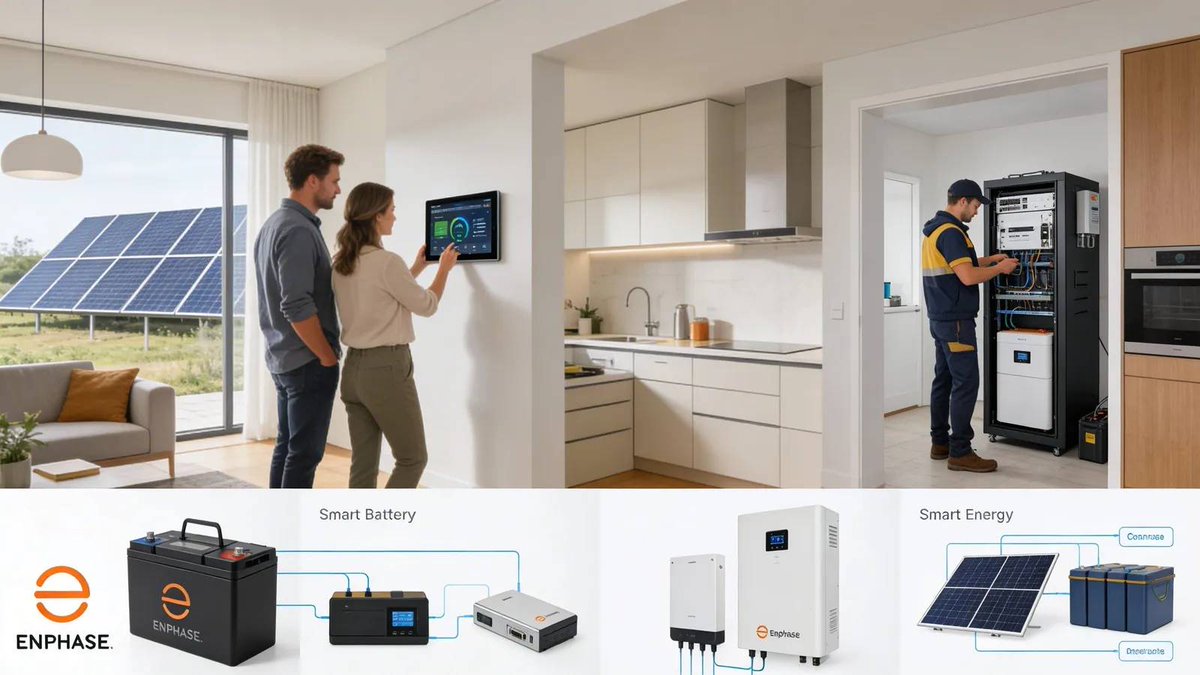 VendelWill88635's tweet photo. π Enphase uitgelegd: van zonnepanelen tot batterij en back-up https://t.co/BXxPJYfRxl #Enphase #zonnepanelen #thuisbatterij #energiebeheer https://t.co/wyiO6FXkK4