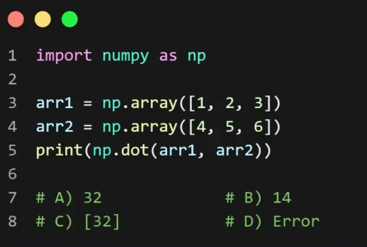 PyInsiders's tweet photo. Python quiz https://t.co/Z9Z8YnFufq