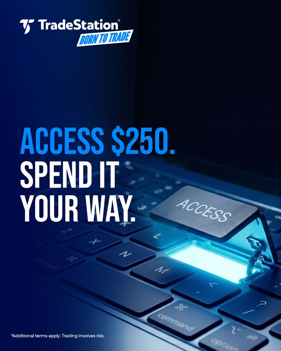 TradeStation's tweet photo. One more reason to use TradeStation as your broker and TradingView as your platform: you can get $250 on us when you fund a new account with $5,000. That’s enough to cover the cost of an annual TradingView Premium subscription. Learn more: https://t.co/o7HN2adW5b https://t.co/g6Tbh4uxPB