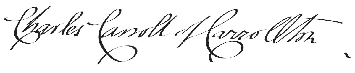 FrDanOReilly's tweet photo. The only Catholic signer of the Declaration was Charles Carroll. He was also the only one bold enough to include where he lived in MD "Carrollton." His cousin John was the first bishop in the United States and the founder of Georgetown. https://t.co/JtScTy6IOH
