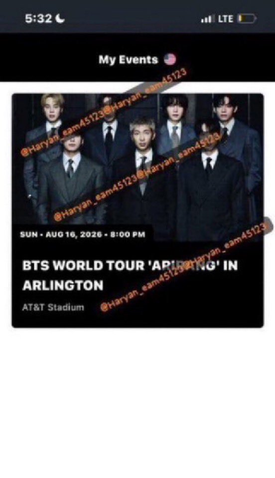 Haryan_eam45123's tweet photo. #wts ARIRANG In ARLINGTON TX, Tickets to BTS TOUR at AT&T Stadium D2
๐AUG 16
Sec: 108 Row: 15 Seat: 2,3,4,5
Willing to let go for Fv! Can provide all necessary proof needed! Pls dm is open for negotiation
#BTS_ARฤฐRANG #bts_is_back #ARIRANG_WORLDTOUR #texas #wtt #wtb #wts https://t.co/oUi8VkBick