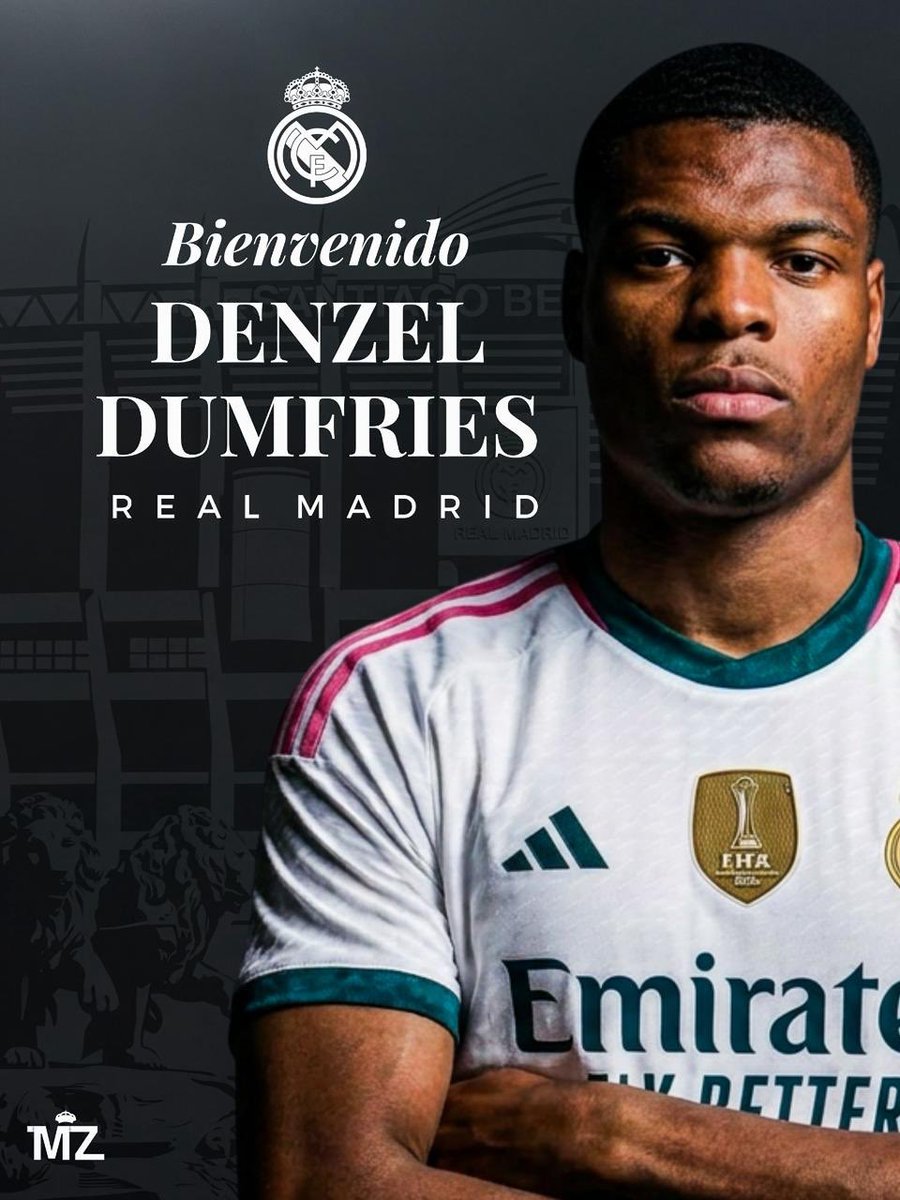 theMadridZone's tweet photo. 🚨⚪️ WELCOME TO REAL MADRID, DENZEL DUMFRIES 👋 https://t.co/1A3QasfZih