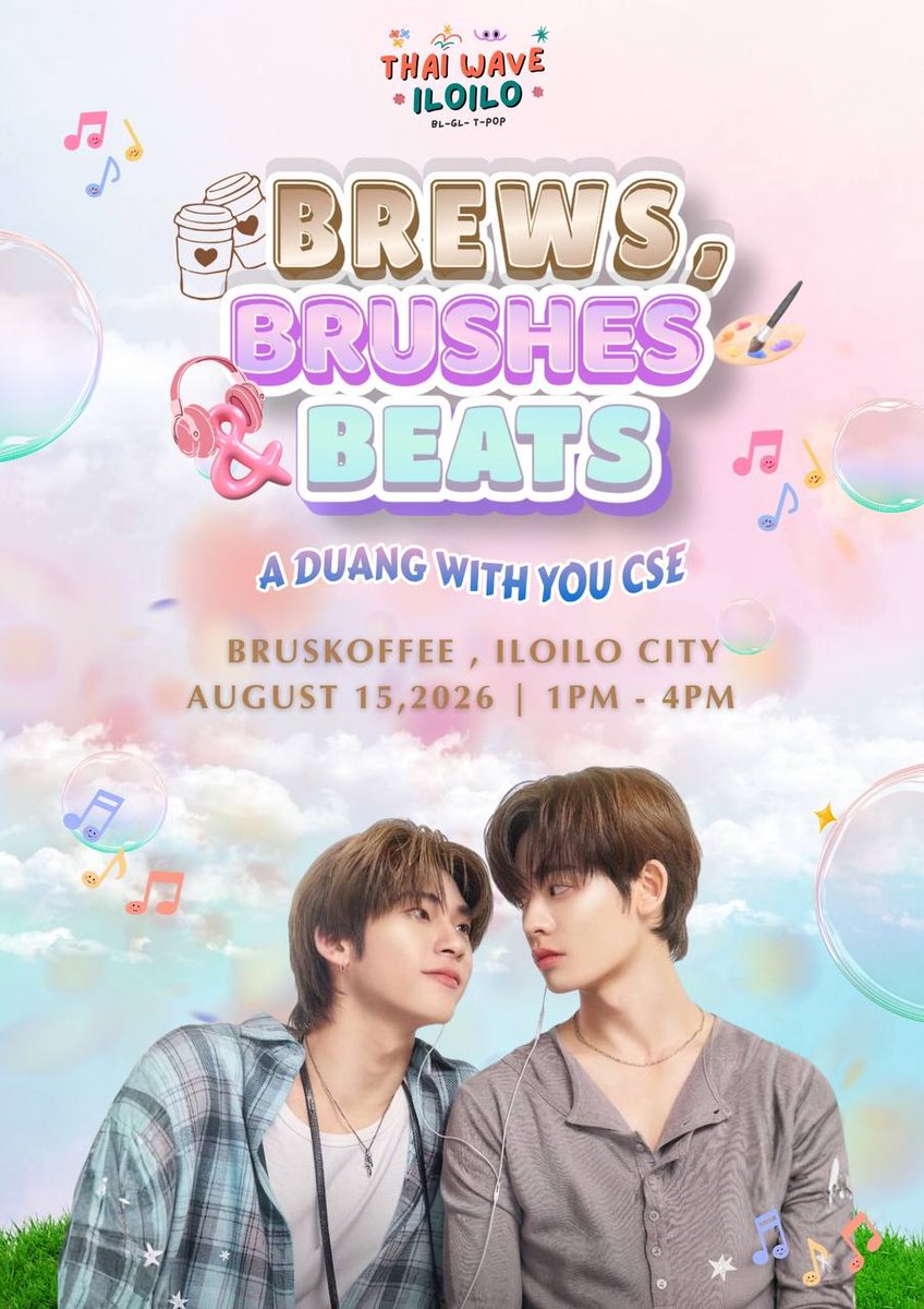 thaiwaveiloilo's tweet photo. 🐻💌𝐘𝐨𝐮𝐫 𝐢𝐧𝐯𝐢𝐭𝐚𝐭𝐢𝐨𝐧 𝐡𝐚𝐬 𝐚𝐫𝐫𝐢𝐯𝐞𝐝…

Registration is now 𝐎𝐏𝐄𝐍 for 𝗕𝗥𝗘𝗪𝗦, 𝗕𝗥𝗨𝗦𝗛𝗘𝗦 &amp; 𝗕𝗘𝗔𝗧𝗦 : 𝑨 𝑫𝒖𝒂𝒏𝒈 𝑾𝒊𝒕𝒉 𝒀𝒐𝒖 𝑪𝑺𝑬

🔗 Register here: https://t.co/VphmpepYQ0

#ThaiWaveIloilo #thaibl #thaigl #tpop #DuangWithYou https://t.co/e2HTkHjXgi