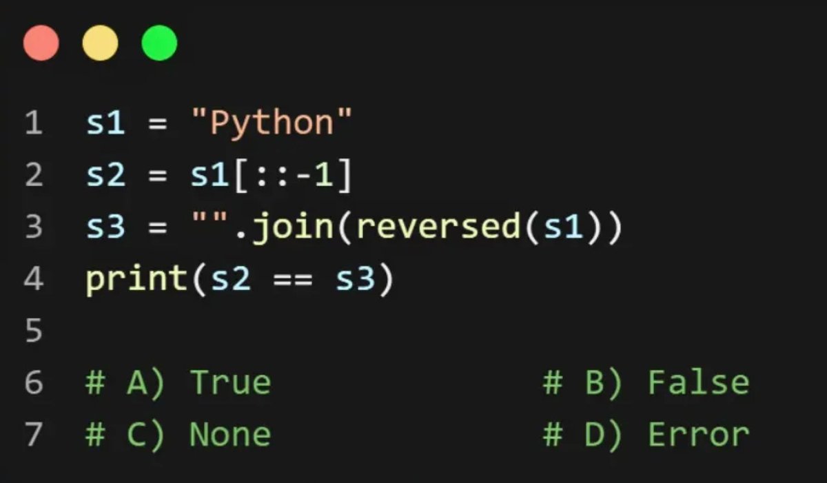 PyInsiders's tweet photo. Python quiz https://t.co/1FOEu8Dft0