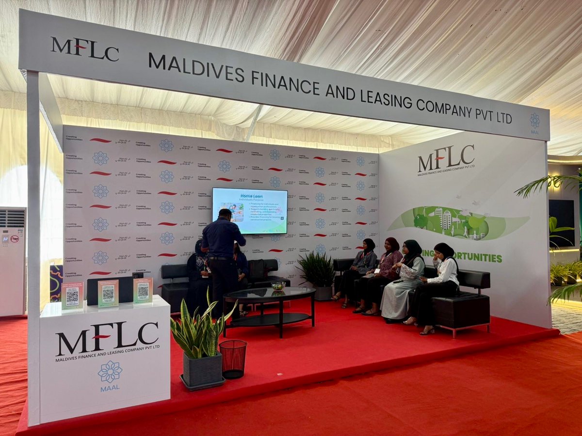 mflcmv's tweet photo. The Expo may be over, but your financial journey is just beginning.
A heartfelt thank you to everyone who stopped by the MFLC stall during Financial Expo 2026. We truly enjoyed connecting with you.
#MFLC #CreatingOpportunities #MaldivesFinancialExpo2026 #MFE2026 https://t.co/JkmQRUw6eE