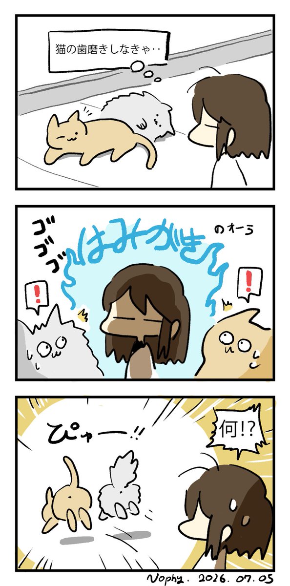 Nophys_Doodles's tweet photo. 察しがいい猫たち https://t.co/lsDdvDmHV2