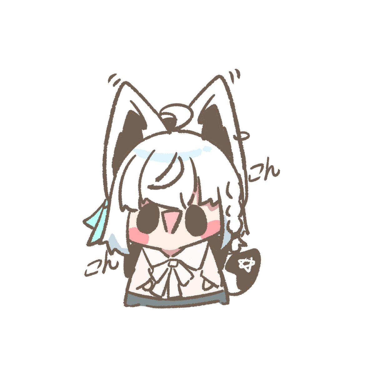 hairi_sukonbu's tweet photo. #絵フブキ  #みおーん絵 https://t.co/CbkMim7R8r