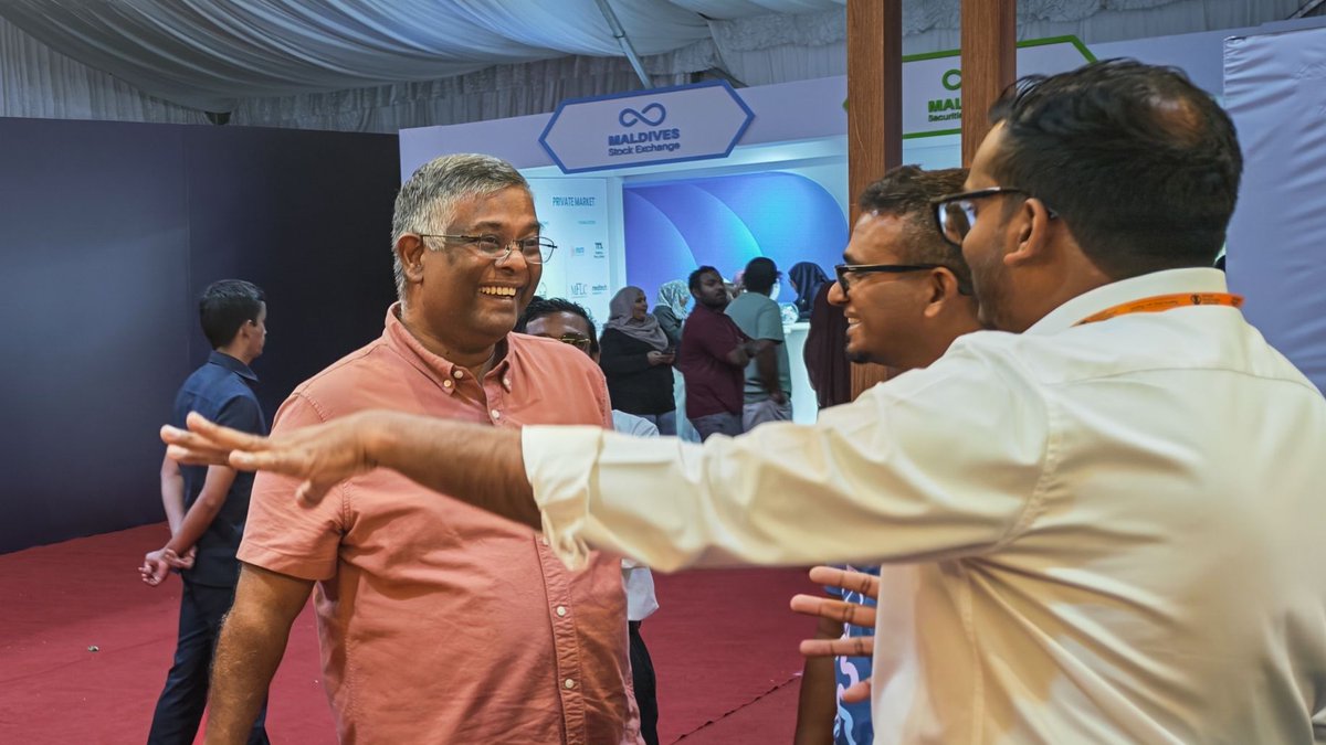 dip_mv's tweet photo. It was an honour to welcome distinguished guests to the Dhivehi Investment Partners stall at the Maldives Financial Expo 2026, including His Excellency President Dr. Mohamed Muizzu, Cabinet Ministers, the High Commissioner of India to the Maldives, and other leaders from across the financial and business community.

We were pleased to share our vision, introduce DHINAF Hospitality, and engage in meaningful conversations about the future of investment in the Maldives.

Stay tuned for a look at the conversations, connections, and energy that made our stall come alive.