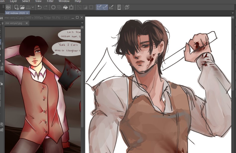 Mazidanu's tweet photo. I love redrawing my old art #OC #originalcharacter https://t.co/oitPRFpGBj