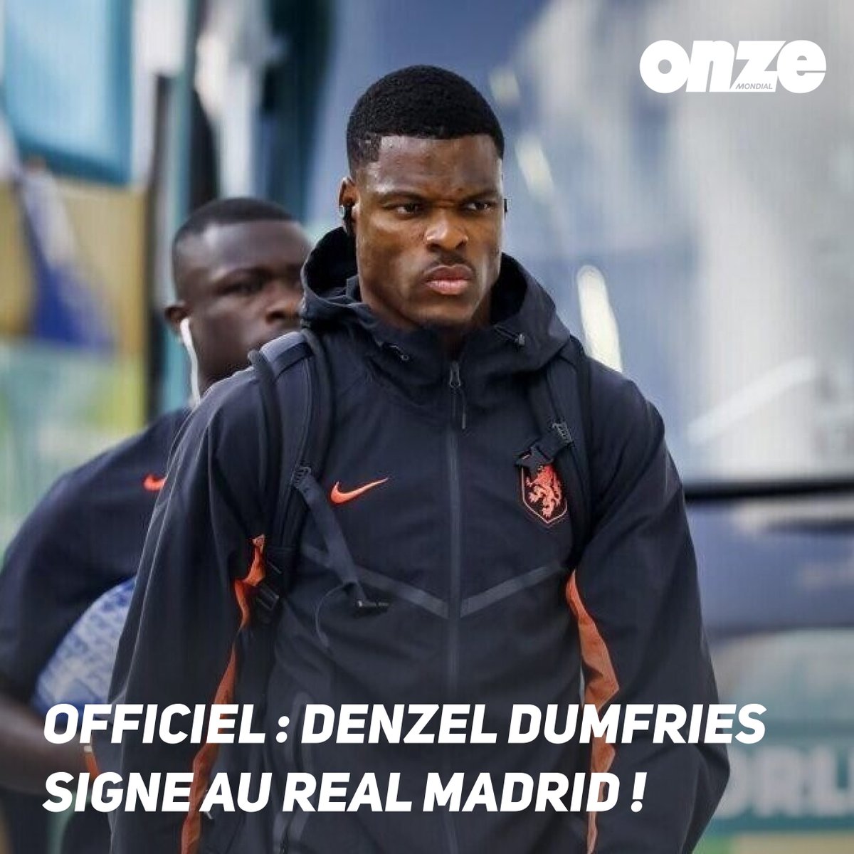 OnzeMondial's tweet photo. 🚨 OFFICIEL : le Real Madrid annonce l'arrivée de Denzel Dumfries !
https://t.co/3st6YpBug1 https://t.co/qStzOFT5mC