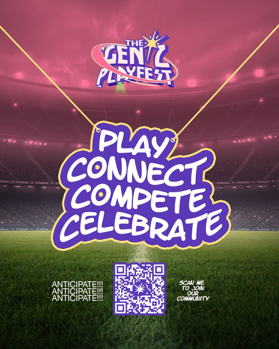thegenzplayfest's tweet photo. ๐ PLAY. CONNECT. COMPETE. CELEBRATE. โจ
The ultimate Gen Z sports & lifestyle experience is almost here! Whether youโre coming to compete, vibe, network, or just have fun, #GENZPLAYFEST is for you.
๐ฒ Scan the QR code and join the community.
Anticipate it! ๐#GenZ https://t.co/cz8cVWs5rD