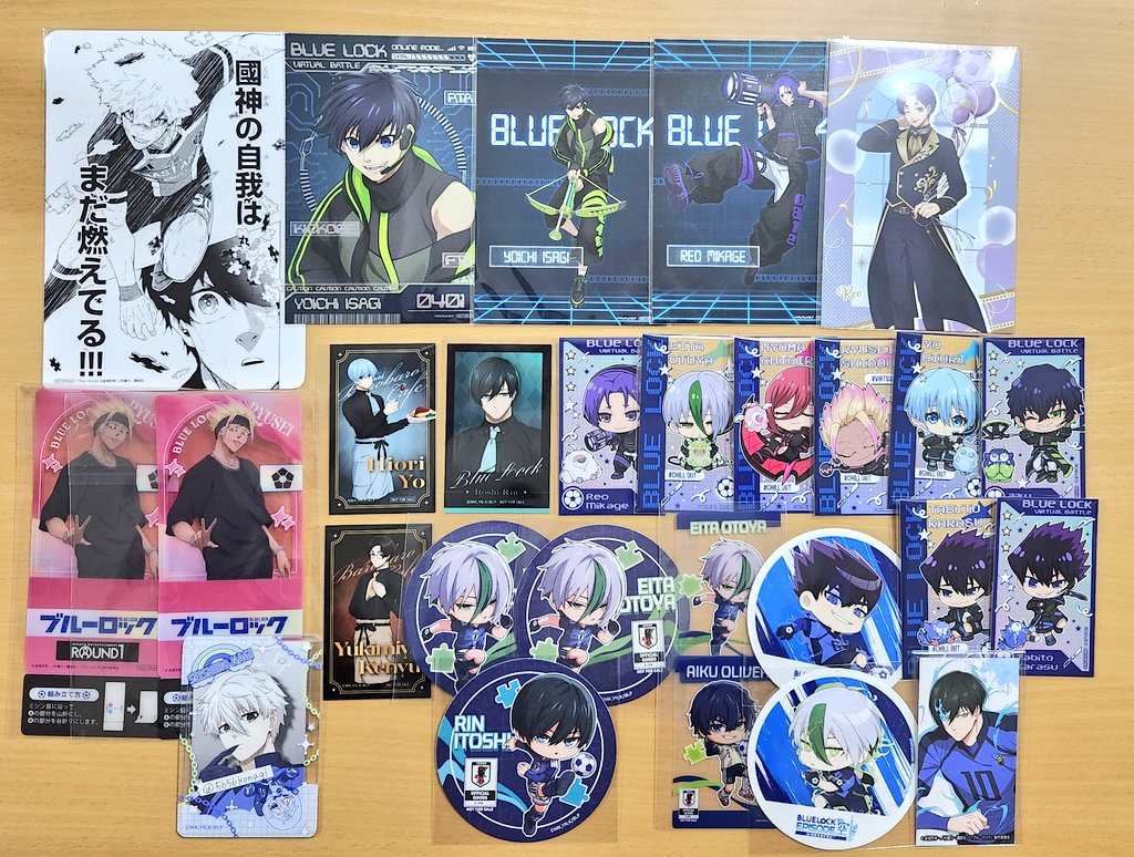 5656konagi's tweet photo. 【交換】ブルーロック　特典

【譲】画像1枚目のお品物

【求】凪　画像2、3枚目
ららぽーと縁日、ジョイポリス

参加が難しいため交換をさがしております。
他の募集ページのグッズでももちろん交換可能です。こちらより複数点ご提供可能です。

よろしくお願いいたします。 https://t.co/9xUWUTqYeR