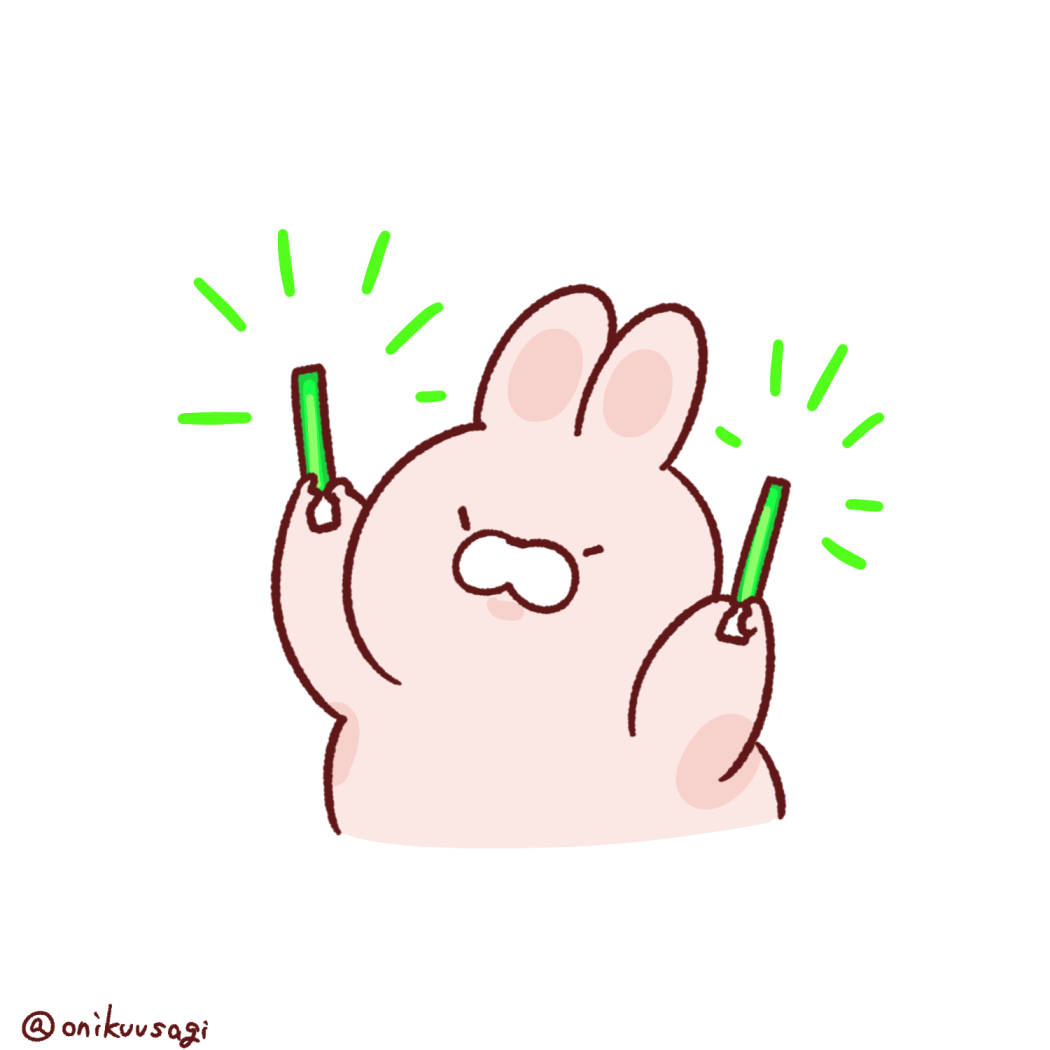 おにくうさぎさんはカワサキ派。
