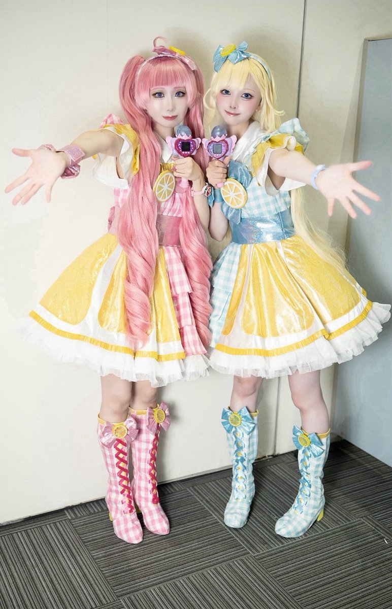 rimu3902's tweet photo. ⚠︎cosplay コスプレ

ひみつのアイプリ
青空ひまり🩷 @rimu3902 
星川みつき🩵 @yuluru_n 

#おでライ愛媛
#おでかけライブin愛媛175 https://t.co/8edwl35krF