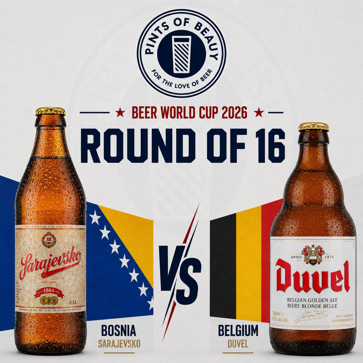 PintsBeauty's tweet photo. HERE ARE YOUR FINAL 16 HEAD TO HEADS!

After thousands of votes, the Beer World Cup 2026 is down to the final 16! With a couple of head to heads dropping each day as we battle towards the final.

Some absolute belters await 🍺 https://t.co/amwnd1kQP6