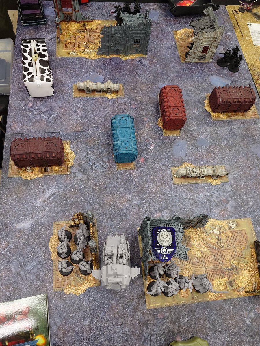 NAKA_WH's tweet photo. コンパト分を組み終わったので、スペマリで1戦遊んできました。

まだまだ新ルールとにらめっこしながらでしたが、これで今月のコイン入手条件を満たせたはず…
ランドスピーダーは使い勝手もいいので、また使っていきたいです。

対戦ありがとうございました!! https://t.co/9x06b141FE
