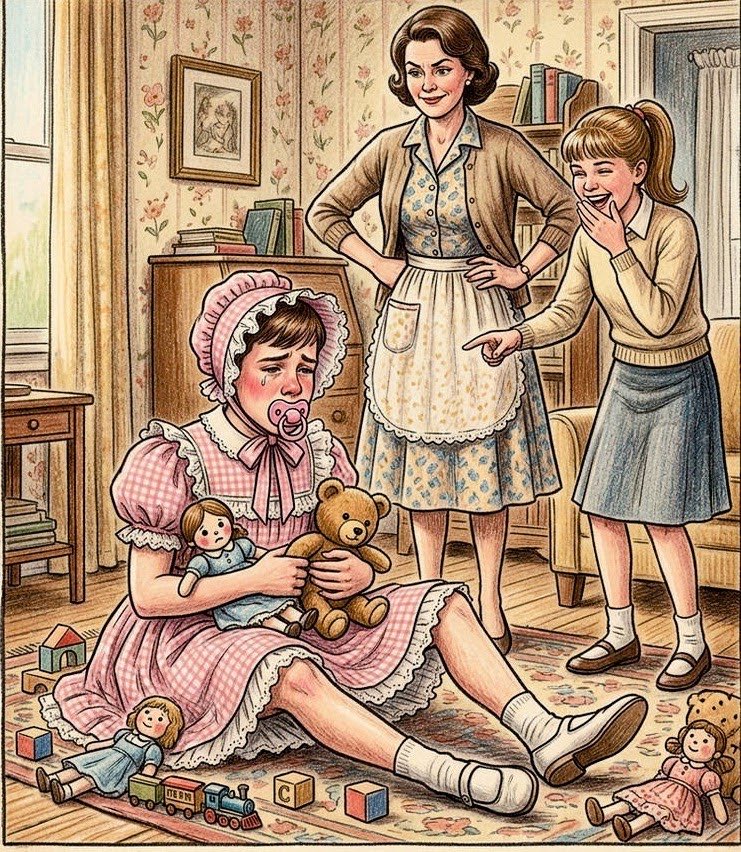 humilliatedTina's tweet photo. “Hahaha…Of course I’ll be Peter’s babysitter Mrs. Gale! I’ll make sure SHE plays with HER dolls nicely and I’ll even bottle feed her for you…” https://t.co/yNjYvGDMaR