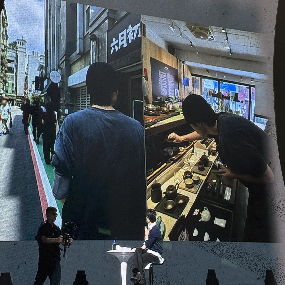 yunotized's tweet photo. seems like jaehyun went to a tea shop in taipei and looked at teacup sets!! with the same outfit he wore at the airport... and yesterday's soundcheck... but it's ok guys he told everyone that he washed his clothes 

pic cr. letmevalentineu https://t.co/5L23vSbuTP
