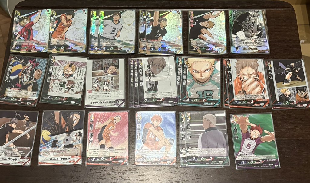 gry_758's tweet photo. 【交換】ハイキュー　バボカ　ユース&amp;選抜強化合宿　最強の挑戦者

譲)画像参照

求)同異種　赤葦　(絵柄検討)

同レア赤葦、プロモカード、サイン入りカードなどを求めております。
頂点とSPはサイン入りカードor画像4枚目優先(比率違い⭕️)

※固定ツイート必読
郵送交換希望
気軽にお声掛けください https://t.co/hmjlyeJ6ka