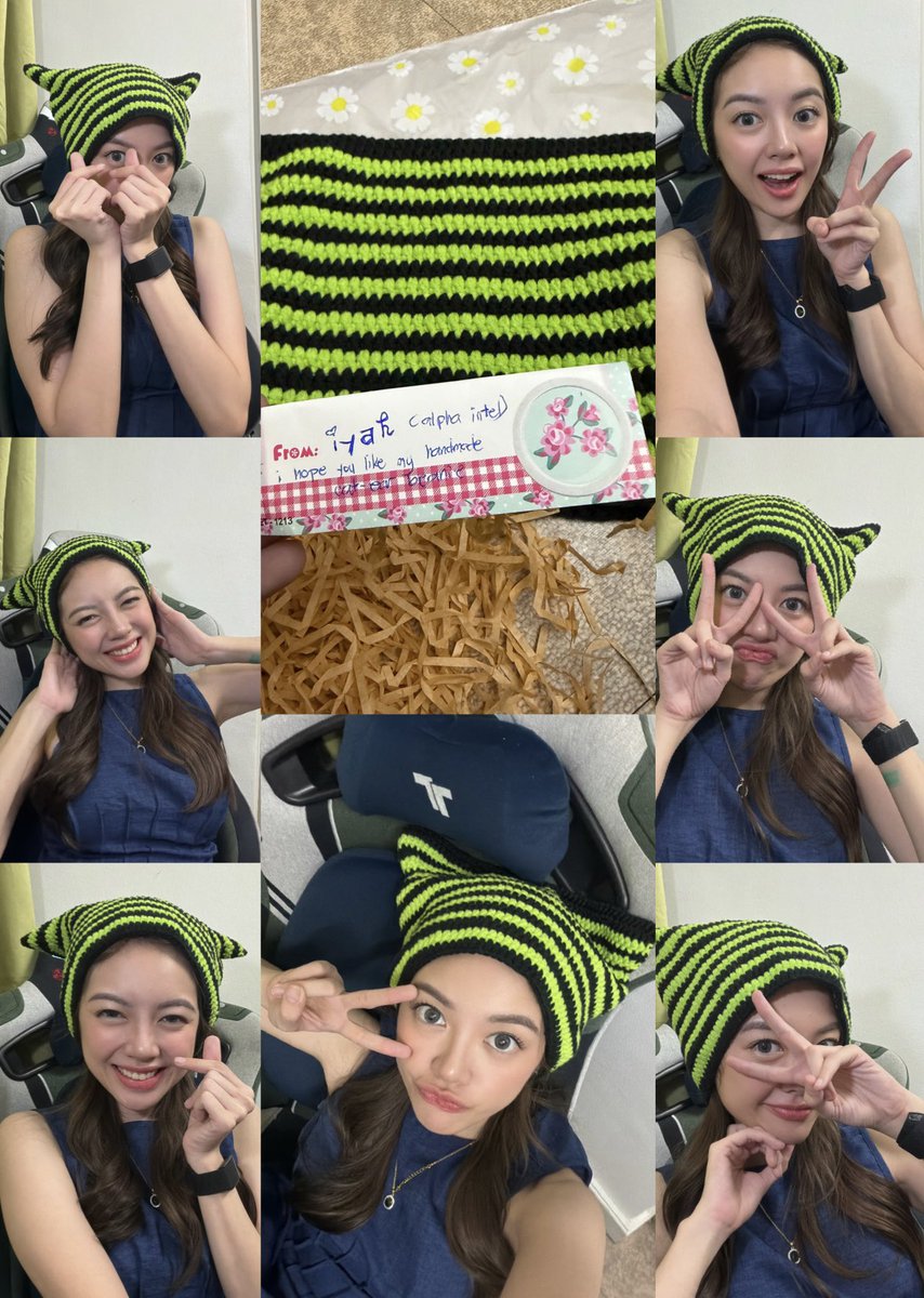 PancakeSyrupNFT's tweet photo. Wahhh my heart 🥹 Thank you so much @NFTrhia for making this Alpha Intel-coded cat ear beanie!! Handmade and made with so much love 🫶

As someone whose receiving love languages are gifts and acts of service, I really appreciate thoughtful things like this so much. I know the time, effort, and care that go into making something handmade, which makes it even more special huhu 🥹💚

Super appreciate the sweetest people who are always so supportive and kind to me. This really means a lot 🫶