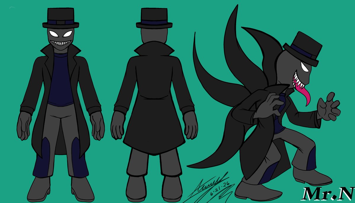 TUFFNICK20's tweet photo. Hello there folks, My name is Mr.N! Ref sheet by @AMY_360x https://t.co/9KiGlYK1lh