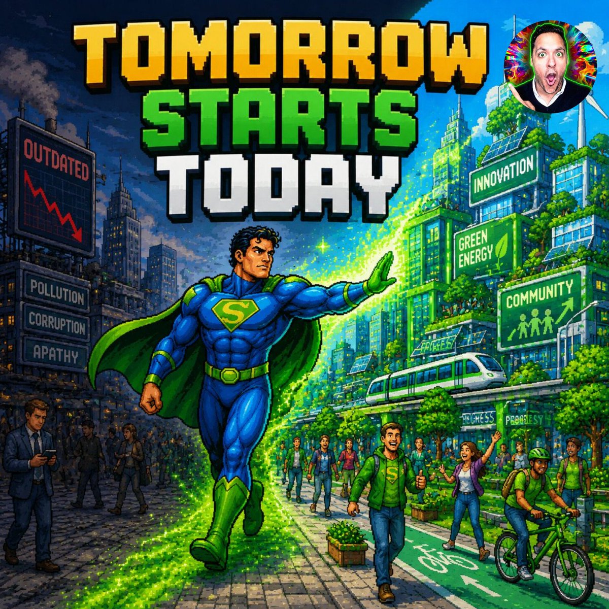SuppomanCoinSol's tweet photo. Don't wait...
For a better future.
Start creating it.
Today.

STAY HYPER BULLISH with SUPPOMAN 🟢 🐂 https://t.co/1d0DxhT8zF