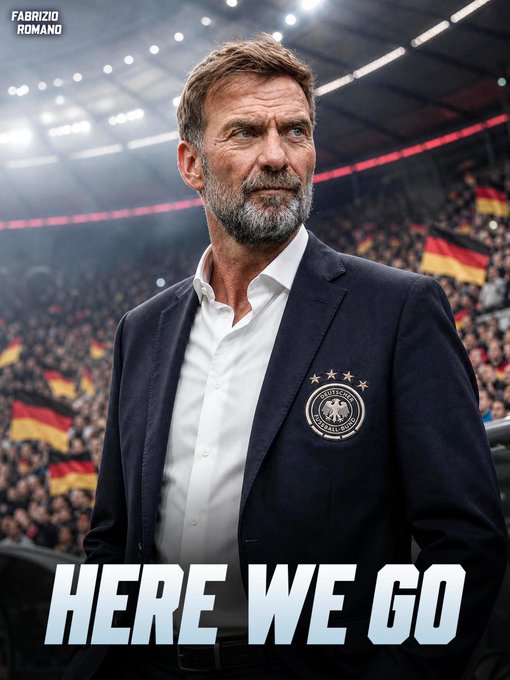 proud_patrio_t's tweet photo. 🚨📷 BREAKING: Jürgen Klopp as new Germany head coach, here we go! 📷#NFFC.  Klopp is back. https://t.co/mUhuAJyAAn