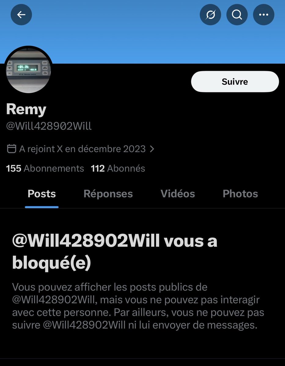 malotemauli's tweet photo. @MarcCLD1 @Will428902Will @CerfiaFR Il est tellement con dans ce qu’il dit qu’il m’a bloqué 🤣🤣🤣 https://t.co/eUQAB9MQwf