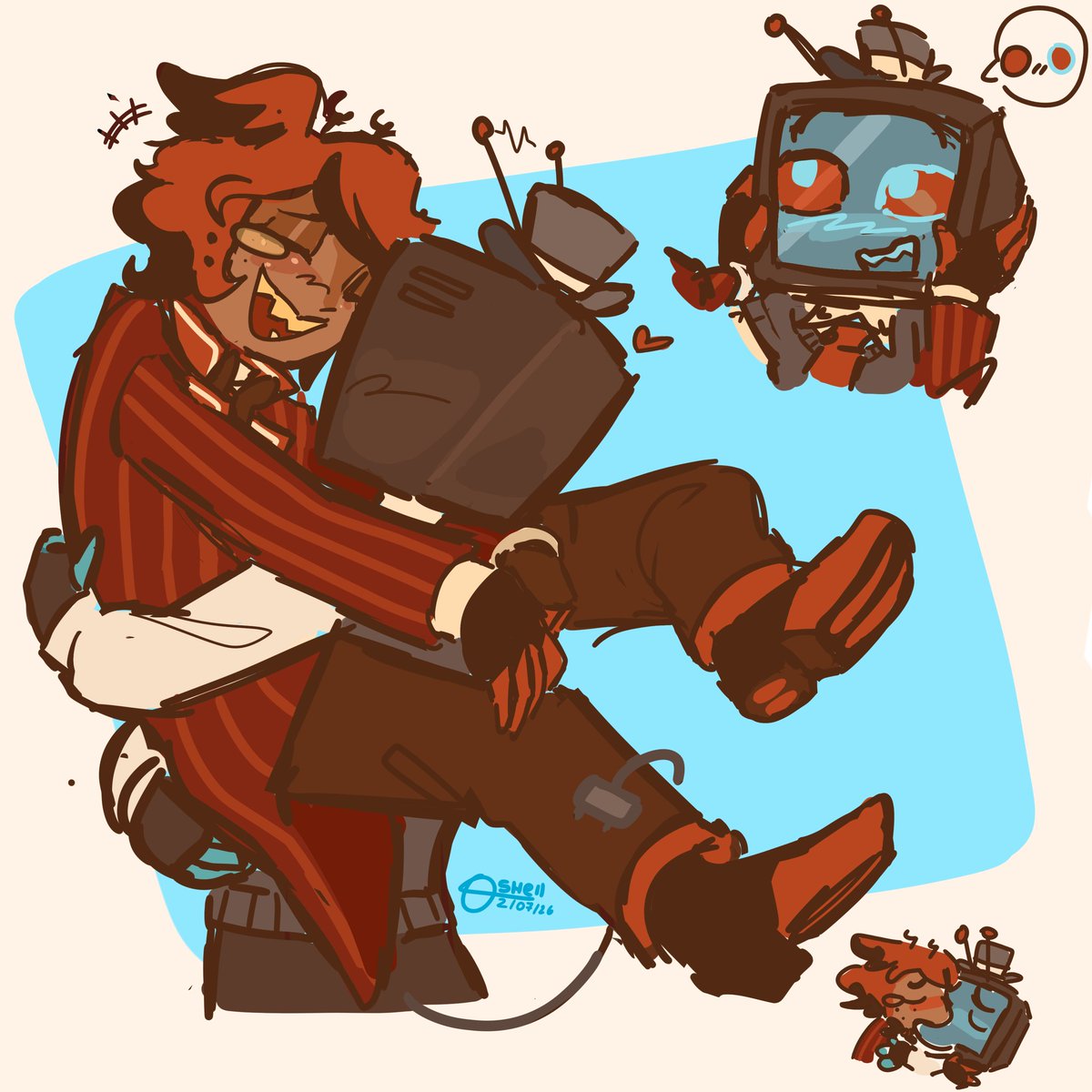 GGenziz's tweet photo. I think I'll post a little more about my favorite couple. A simple drawing of them :D
#sparksduo #radiostatic https://t.co/hAuQSM8gES