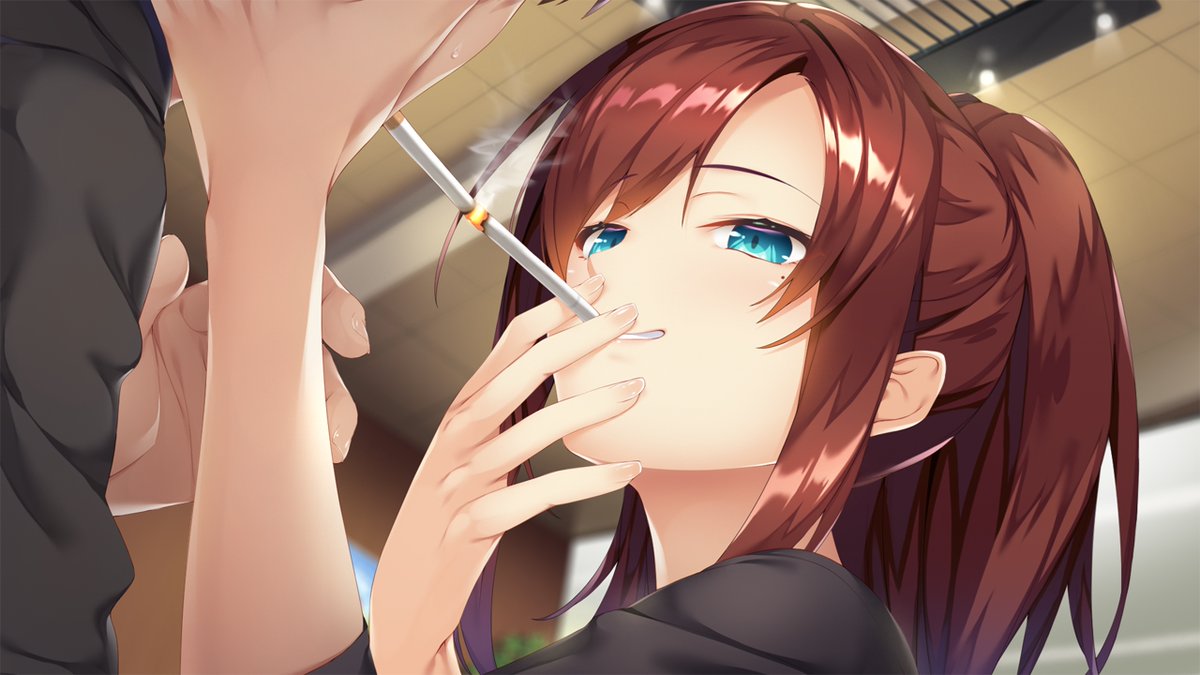 Sakuya_curaki's tweet photo. 最近タバコ関連の漫画が立て続けにアニメ化してて、
「もしかしてSugarKiss!出すタイミング間違えた？」感がある。

タバコを吸うかっこいいお姉さんとのえっちなオフィスラブな物語、是非よろしくね！！！！！！！！！
https://t.co/LoLK1w9FlG https://t.co/XXLT1Noqah