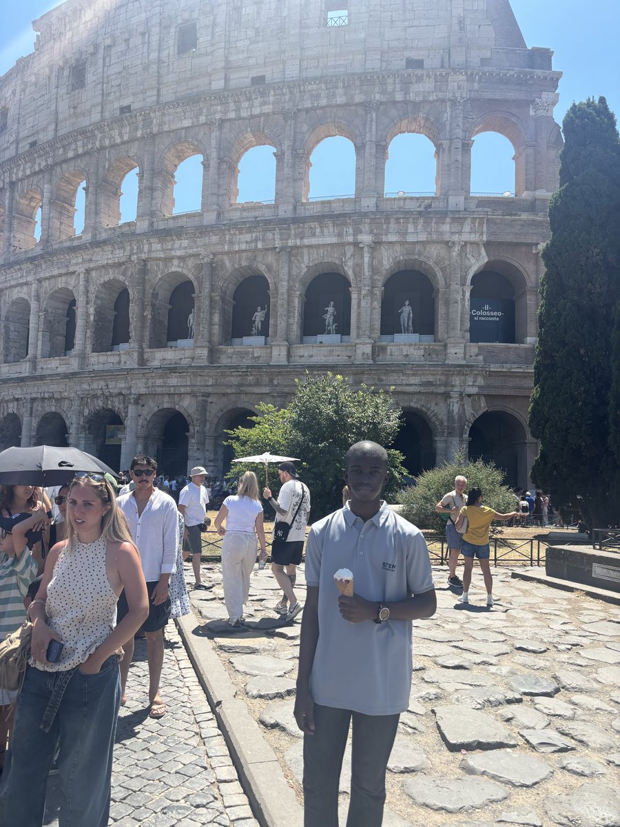 winexviv's tweet photo. We just arrived at the Colosseum again.

Yesterday, Don Anele Munachimso was tired after the competition, so he didn’t come out with us.

I am teaching them how preserving history can generate billions of dollars in an economy. Unfortunately, Nigeria doesn’t understand the value of history yet.

The Colosseum alone generates €1.4 billion annually for Rome. Many other tourist places here generate billions as well.