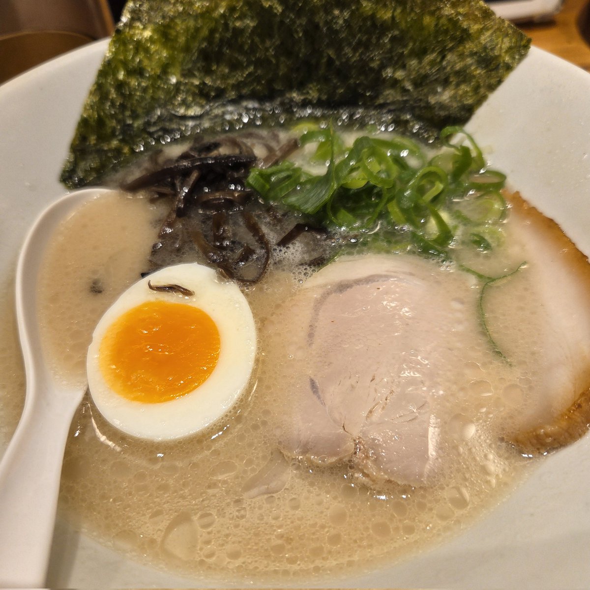 ohh_byeol's tweet photo. 一蘭でラーメン食べて、ソウルに帰ります😊
画像がブレブレなのは、昨日3時半まで課題をやっていたからです。疲労困憊😇

今回のスクーリングは自分で満足できるものができたから良かった！ https://t.co/cu7qnH2sKP