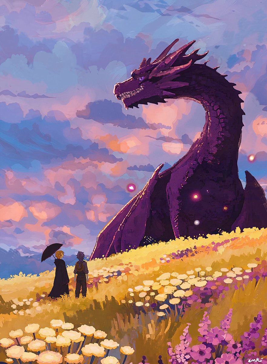 Enkiriin's tweet photo. "Do you wanna see my son?" 🐲

#NijiENChanted2
#drawluca #YaminoArt https://t.co/yTuzEBFSl2