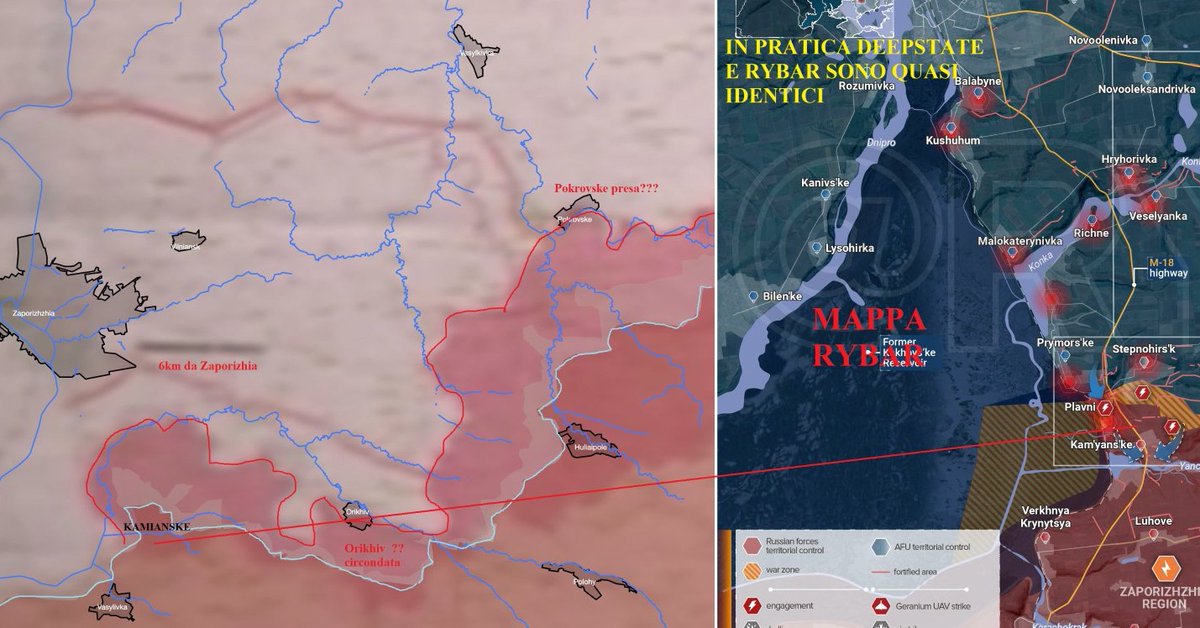 hoje_no's tweet photo. Durante a 2ª GM, os generais alemães tinham medo de mostrar a real situação da linha de frente para Hitler, e por isso frequentemente apresentavam avanços que não existiam ou pintavam um cenário muito menos catastrófico. Com Putin está acontecendo a mesma coisa e isso ficou bem evidente nas fotos que circularam esta semana, com os comandantes russos mostrando a Putin um mapa da frente muito diferente da realidade. 

Das duas uma, ou Putin sabe que esses mapas são falsos e que são apresentados apenas para fins de propaganda, ou então ele está sendo mesmo iludido pelos seus comandantes, que apresentam avanços e vitórias que não existem. 

Um exemplo, esta semana Putin disse que foi informado que a Rússia tinha capturado Kostiantynivka, mas hoje a Ucrânia divulgou vídeos de soldados no centro da cidade, desmentindo a alegação russa. 

#hojenomundomilitar