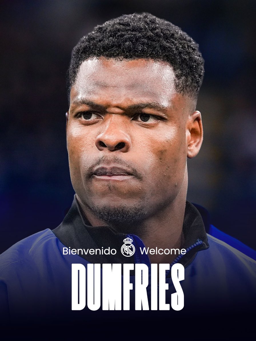 LosMadridistas_'s tweet photo. 🚨 OFFICIEL ✅

👉 Denzel Dumfries 🇳🇱 SIGNE au Real Madrid jusqu’en 2️⃣0️⃣3️⃣0️⃣ ! Le latéral néerlandais rejoindra l’équipe pour la pré-saison dans une dizaine de jours ! ✍️🔥✅ https://t.co/mGUMlGaGnZ